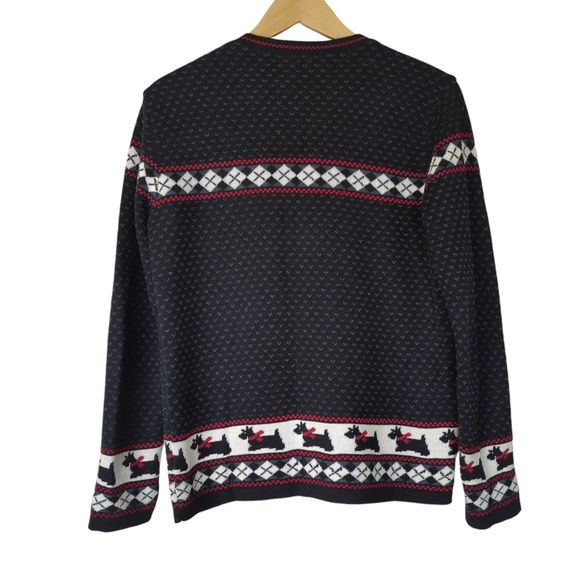 Scottish Terrier Cardigan Sweater (relaxed fit) - Picture 4 of 12